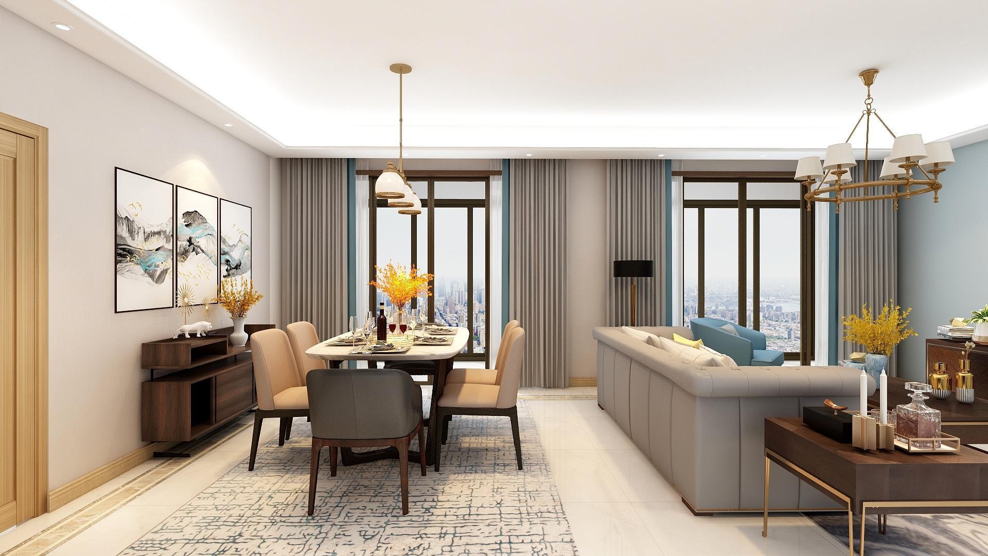 金湾明珠143㎡四室两厅 经典美式风格，构筑优雅舒适理想家